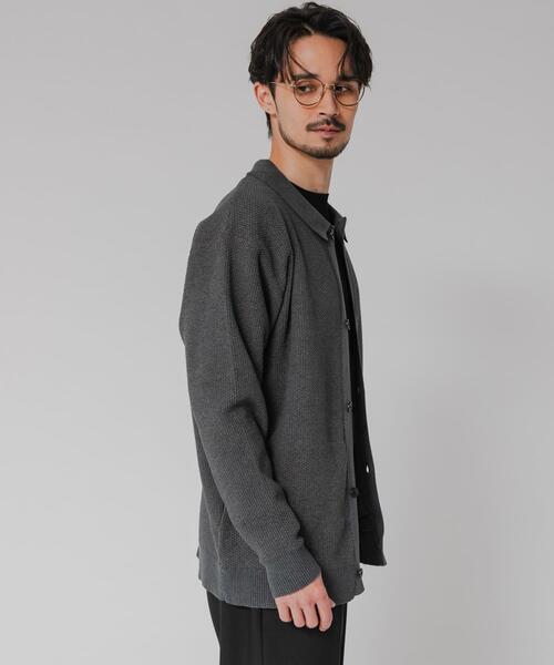 URBAN RESEARCH（アーバンリサーチ）の「モールリュクスポロカーディガン（カーディガン/ボレロ・メンズ・アイボリー/ブラック/チャコールグレー・MEDIUM/LARGE）」の22枚目の写真