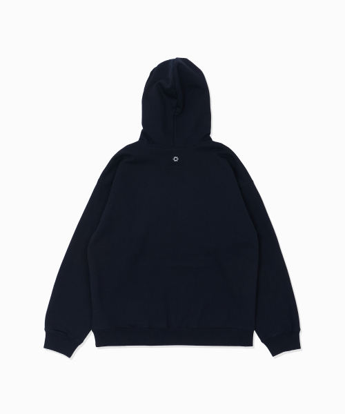 HELLO SUNRISE(ハローサンライズ)の「HS Logo Hoodie_Navy(パーカー・レディース・ネイビー・SMALL/MEDIUM/LARGE)」の7枚目の写真