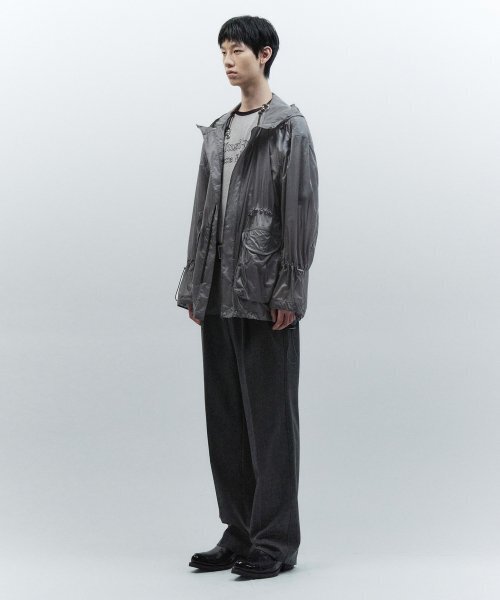 INSILENCE(インサイロンス)の「リップストップトラベルフーディジャンパー GREY(ナイロンジャケット・レディース・その他・L/M)」の3枚目の写真
