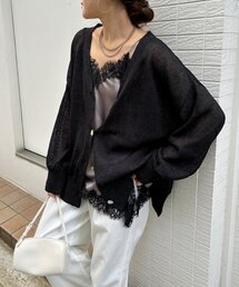 DouDou（ドゥドゥ）の「ショート丈アシメレースキャミ（シャツ/ブラウス）」