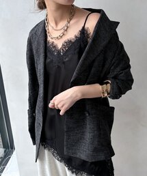 DouDou | ショート丈アシメレースキャミ(シャツ/ブラウス)