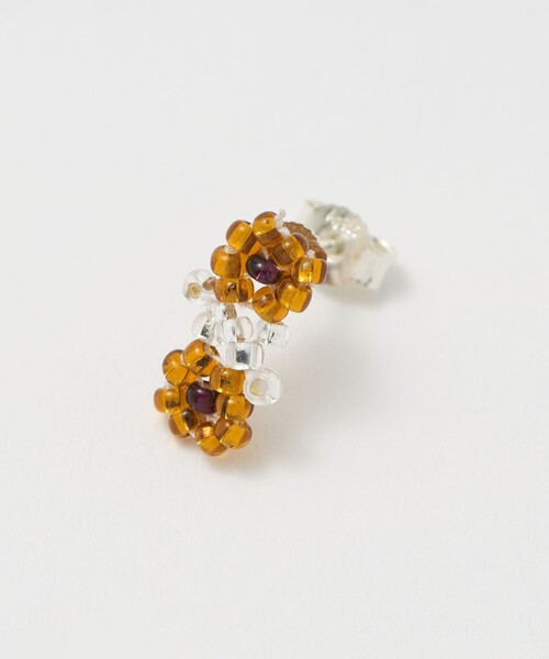 Steven Alan（スティーブンアラン）の「＜Pura Utz＞BROWN FLOWER STICK/シングルピアス（ピアス（片耳用）・レディース・ブラウン系・FREE）」の2枚目の写真