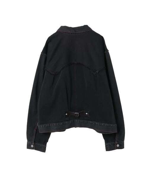 CONVERSE TOKYO(コンバーストウキョウ)の「DENIM SWITCHING JACKET(デニムジャケット・レディース・ブラック/インディゴブルー・MEDIUM/SMALL)」の11枚目の写真