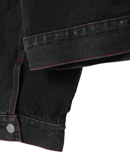 CONVERSE TOKYO(コンバーストウキョウ)の「DENIM SWITCHING JACKET(デニムジャケット・レディース・ブラック/インディゴブルー・MEDIUM/SMALL)」の14枚目の写真