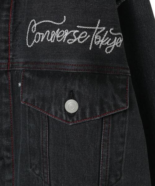 CONVERSE TOKYO(コンバーストウキョウ)の「DENIM SWITCHING JACKET(デニムジャケット・レディース・ブラック/インディゴブルー・MEDIUM/SMALL)」の16枚目の写真
