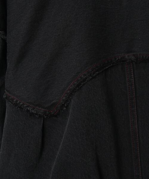 CONVERSE TOKYO(コンバーストウキョウ)の「DENIM SWITCHING JACKET(デニムジャケット・レディース・ブラック/インディゴブルー・MEDIUM/SMALL)」の18枚目の写真