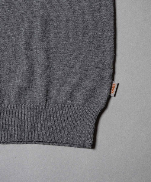 CIVVY.(シヴィ―)の「Contrast Stitch Turtleneck - コントラストステッチ タートルネック -(Tシャツ/カットソー・メンズ・グレー/バーガンディー・LARGE/MEDIUM)」の10枚目の写真