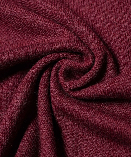 CIVVY.(シヴィ―)の「Contrast Stitch Turtleneck - コントラストステッチ タートルネック -(Tシャツ/カットソー・メンズ・グレー/バーガンディー・LARGE/MEDIUM)」の6枚目の写真