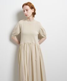 LANVIN en Bleu（ランバンオンブルー）の「ニットドッキングワンピース（ワンピース）」