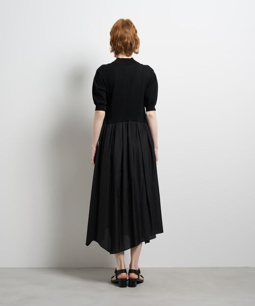 LANVIN en Bleu（ランバンオンブルー）の「ニットドッキングワンピース（ワンピース・レディース・ブラウン/ネイビー/オフホワイト/ブラック・38/36）」の12枚目の写真