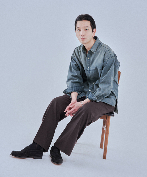 EDIFICE(エディフィス)の「LE JEAN DE EDIFICE 9オンス デニムシャツ(デニムジャケット・メンズ・ホワイト/ライトブルー・SMALL/MEDIUM/LARGE)」の14枚目の写真