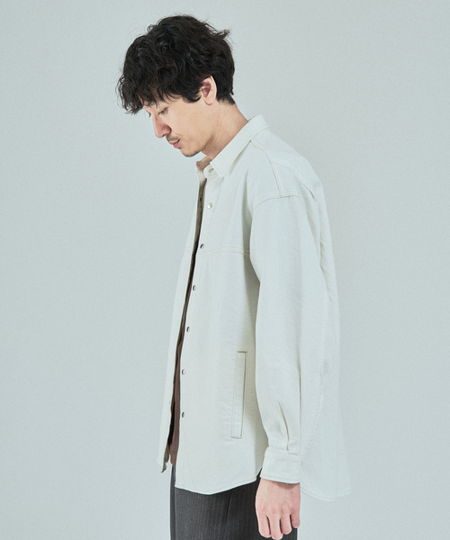 EDIFICE(エディフィス)の「LE JEAN DE EDIFICE 9オンス デニムシャツ(デニムジャケット・メンズ・ホワイト/ライトブルー・SMALL/MEDIUM/LARGE)」の20枚目の写真