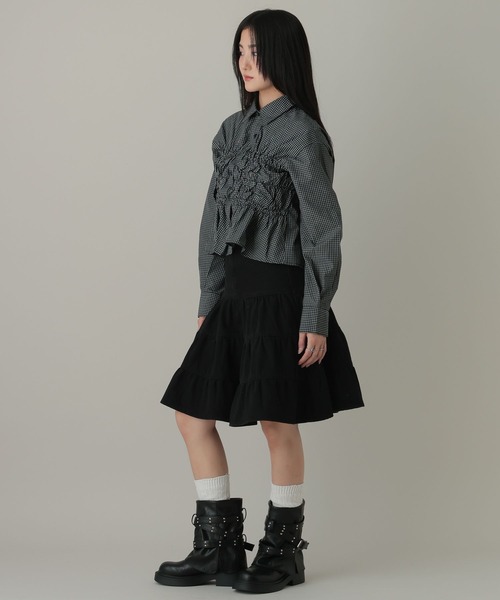 3.3 Field Trip （3.3フィールドトリップ）の「3.3 Field Trip／フロントギャザーシャツ（シャツ/ブラウス・レディース・サックスブルー/その他1/その他2・FREE）」の4枚目の写真