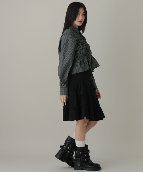 3.3 Field Trip （3.3フィールドトリップ）の「3.3 Field Trip／フロントギャザーシャツ（シャツ/ブラウス・レディース・サックスブルー/その他1/その他2・FREE）」の6枚目の写真