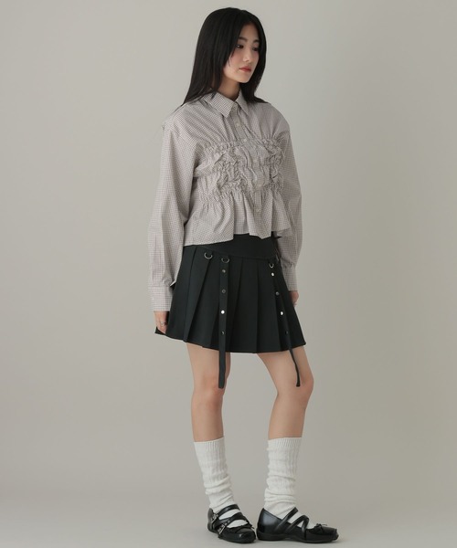 3.3 Field Trip （3.3フィールドトリップ）の「3.3 Field Trip／フロントギャザーシャツ（シャツ/ブラウス・レディース・サックスブルー/その他1/その他2・FREE）」の11枚目の写真