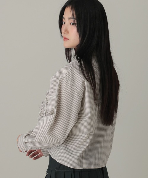 3.3 Field Trip （3.3フィールドトリップ）の「3.3 Field Trip／フロントギャザーシャツ（シャツ/ブラウス・レディース・サックスブルー/その他1/その他2・FREE）」の14枚目の写真