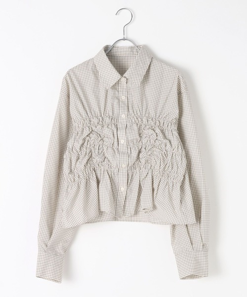 3.3 Field Trip （3.3フィールドトリップ）の「3.3 Field Trip／フロントギャザーシャツ（シャツ/ブラウス・レディース・サックスブルー/その他1/その他2・FREE）」の20枚目の写真