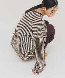 KBF | シアーボーダールーズニット(ニット/セーター)