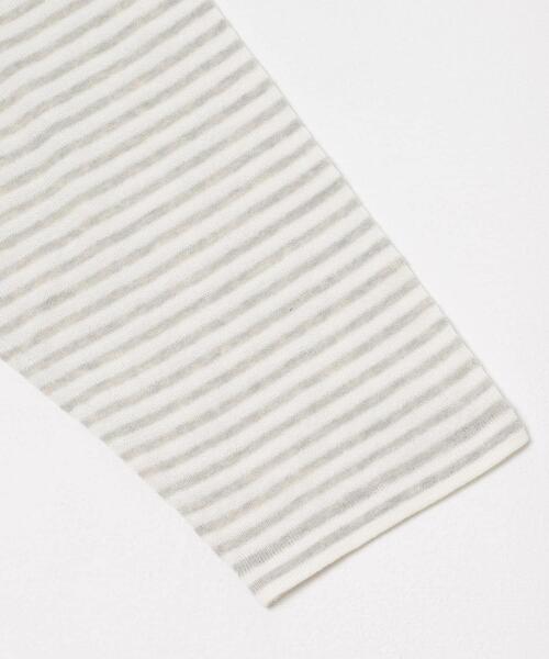 KBF（ケイビーエフ）の「シアーボーダールーズニット（ニット/セーター・レディース・グレー系その他/ブラウン系その他/ホワイト系その他/レッド系その他・ONE）」の13枚目の写真