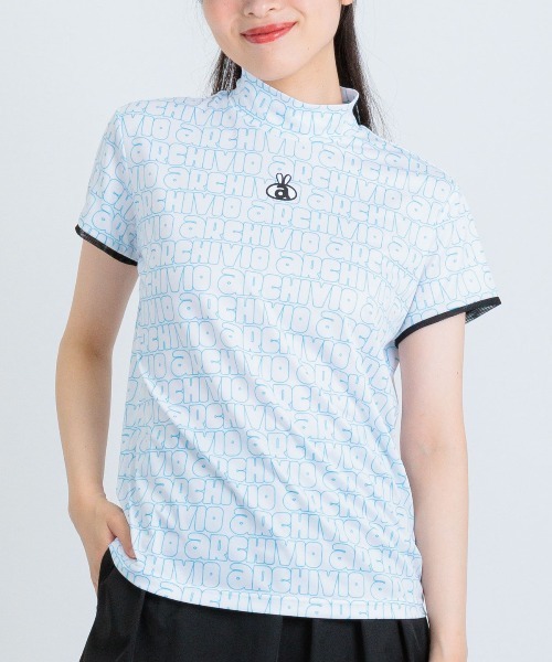 archivio（アルチビオ）の「＜LADIES>UV速乾総ロゴプルオーバー（Tシャツ/カットソー・レディース・ホワイト/レッド/ブルー・L/M/S）」の3枚目の写真