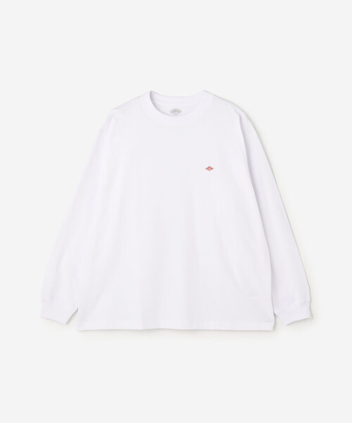 DANTON（ダントン）の「DANTON | クルーネック 長袖Tシャツ MEN（Tシャツ/カットソー・メンズ・グレイッシュベージュ/ホワイト/ブラック・M/S/L/XL）」の2枚目の写真