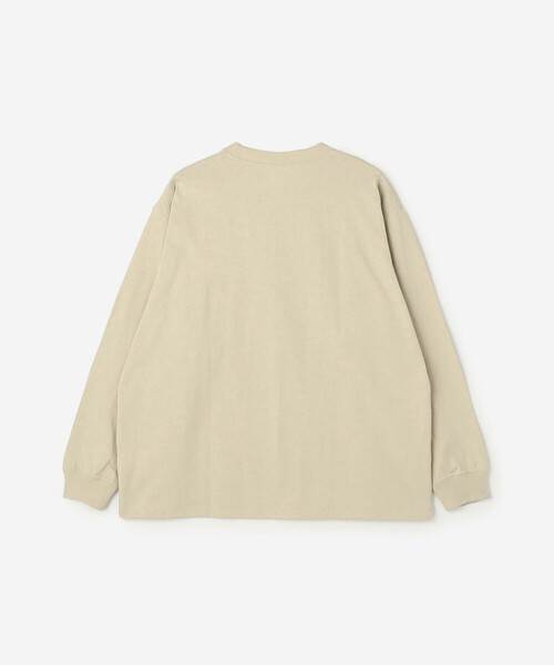 DANTON（ダントン）の「DANTON | クルーネック 長袖Tシャツ MEN（Tシャツ/カットソー・メンズ・グレイッシュベージュ/ホワイト/ブラック・M/S/L/XL）」の5枚目の写真