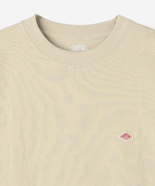 DANTON（ダントン）の「DANTON | クルーネック 長袖Tシャツ MEN（Tシャツ/カットソー・メンズ・グレイッシュベージュ/ホワイト/ブラック・M/S/L/XL）」の6枚目の写真