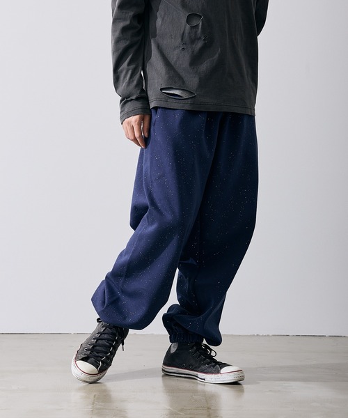 improves（インプローブス）の「ラメ 裏起毛 スウェットパンツ（スウェットパンツ・メンズ・ネイビー/ブラウン/ブラック・LARGE/MEDIUM）」の3枚目の写真