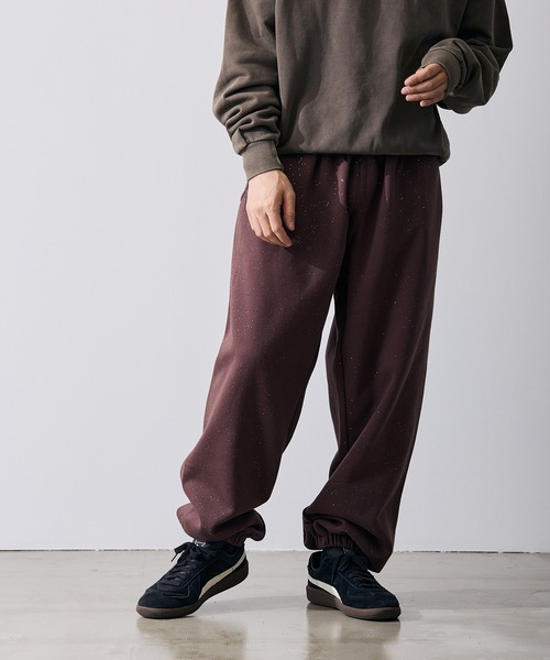 improves（インプローブス）の「ラメ 裏起毛 スウェットパンツ（スウェットパンツ・メンズ・ネイビー/ブラウン/ブラック・LARGE/MEDIUM）」の2枚目の写真