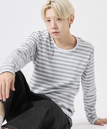 MSG（エムエスジー）の「ルーズネックワンポイントリブロンT 長袖（Tシャツ/カットソー）」