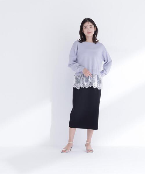 NATURAL BEAUTY BASIC（ナチュラルビューティーベーシック）の「◇ペンシルラインスカート（スカート・レディース・ブラウン/ブラック/オフホワイト・FREE）」の10枚目の写真