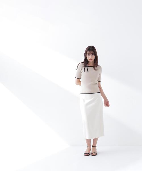 NATURAL BEAUTY BASIC（ナチュラルビューティーベーシック）の「◇ペンシルラインスカート（スカート・レディース・ブラウン/ブラック/オフホワイト・FREE）」の20枚目の写真