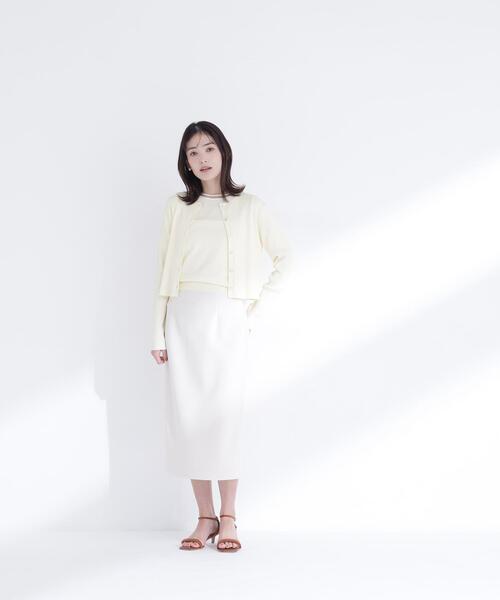 NATURAL BEAUTY BASIC(ナチュラルビューティーベーシック)の「◇ペンシルラインスカート(スカート・レディース・ブラウン/ブラック/オフホワイト・FREE)」の7枚目の写真
