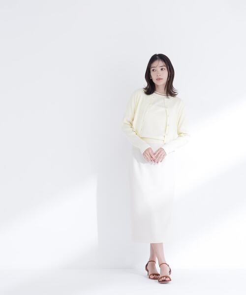 NATURAL BEAUTY BASIC(ナチュラルビューティーベーシック)の「◇ペンシルラインスカート(スカート・レディース・ブラウン/ブラック/オフホワイト・FREE)」の8枚目の写真