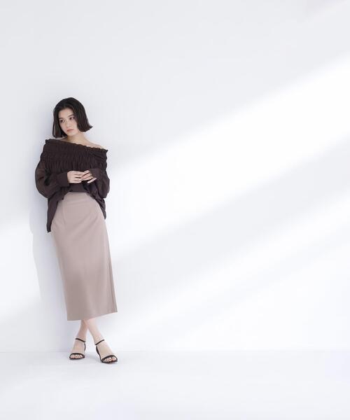 NATURAL BEAUTY BASIC(ナチュラルビューティーベーシック)の「◇ペンシルラインスカート(スカート・レディース・ブラウン/ブラック/オフホワイト・FREE)」の19枚目の写真