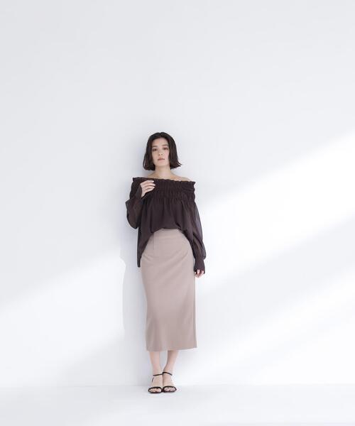 NATURAL BEAUTY BASIC(ナチュラルビューティーベーシック)の「◇ペンシルラインスカート(スカート・レディース・ブラウン/ブラック/オフホワイト・FREE)」の20枚目の写真