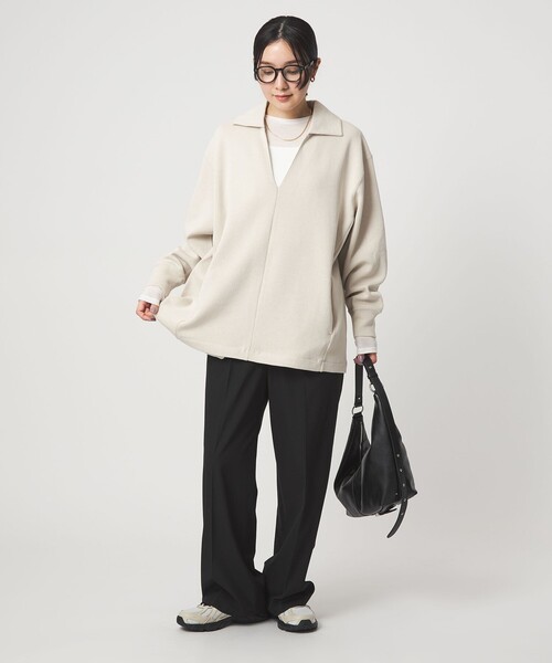 green label relaxing(グリーンレーベルリラクシング)の「【WEB限定】<at ease>シアー テンジク ロングスリーブ カットソー(Tシャツ/カットソー・レディース・ナチュラル/モカ/ライトグレー/ホワイト・FREE)」の10枚目の写真