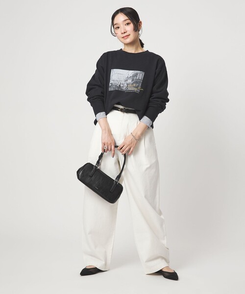 green label relaxing(グリーンレーベルリラクシング)の「【WEB限定】<at ease>シアー テンジク ロングスリーブ カットソー(Tシャツ/カットソー・レディース・ナチュラル/モカ/ライトグレー/ホワイト・FREE)」の18枚目の写真
