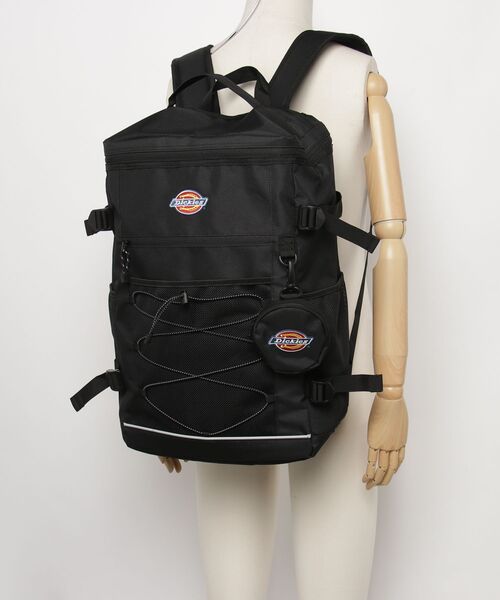 Dickies(ディッキーズ)の「【DICKIES/ディッキーズ】BASIC BOX BACKPACK / ベーシックボックスバックパック81638100(バックパック/リュック・レディース・ブラック/ホワイト・FREE)」の3枚目の写真