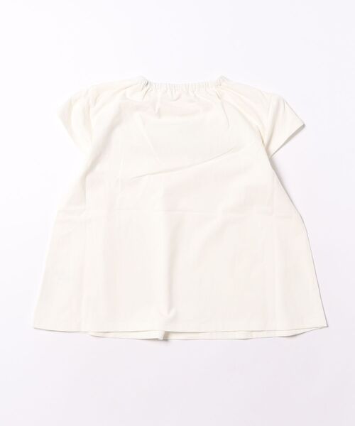 nino（ニノ）の「チェックリボンTシャツ（Tシャツ/カットソー・キッズ・ホワイト・140cm/130cm）」の2枚目の写真