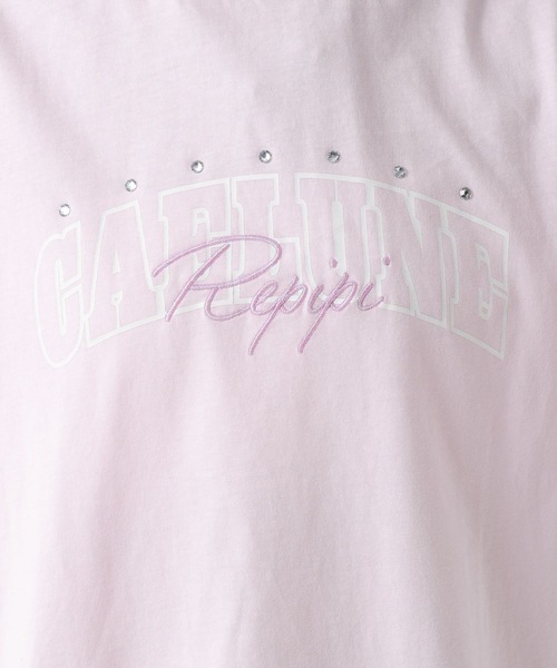 repipi armario(レピピ アルマリオ)の「【綿100%】キラキラカレッジTee(Tシャツ/カットソー・キッズ・ピンク/オフホワイト/サックスブルー/ブラック/イエロー/グレー・MEDIUM/SMALL/LARGE)」の17枚目の写真