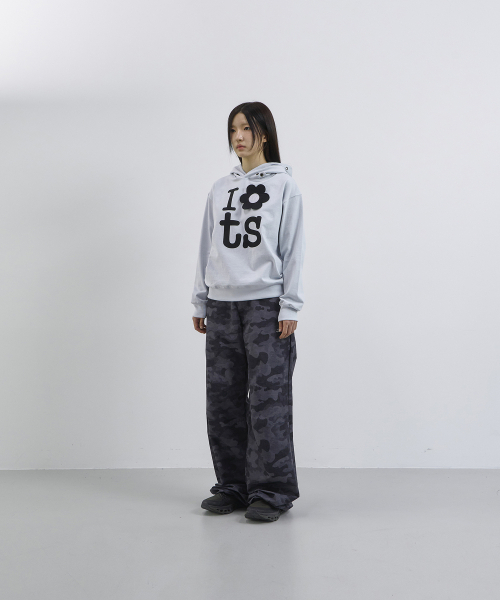 TANSANMAGNESIUM(タンサン マグネシウム)の「フラワーフードパーカー(スカイブルー)(パーカー・レディース・その他・MEDIUM/SMALL)」の4枚目の写真