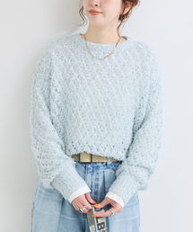 B.C STOCK（ベーセーストック）の「手洗い可 / テープヤーンミックスニットプルオーバー（ニット/セーター）」