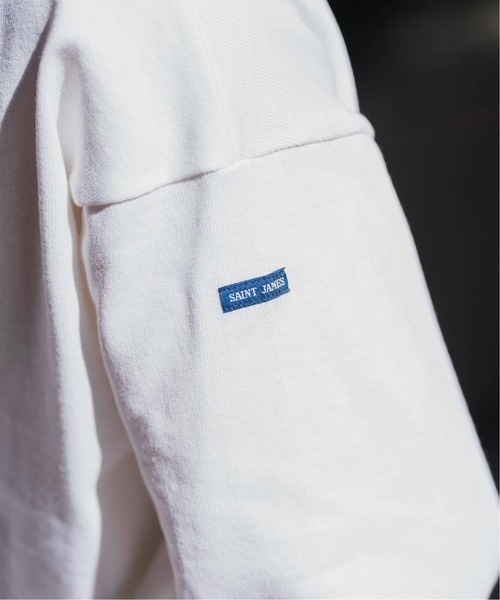 SAINT JAMES(セントジェームス)の「SAINT JAMES(セントジェームス) OUESSANT ルーズ (SOLID)(Tシャツ/カットソー・メンズ・ホワイト/ブラック・6/5/4)」の15枚目の写真