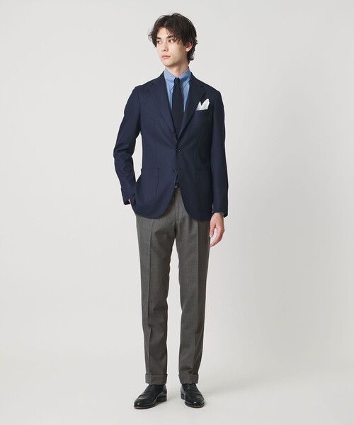 UNITED ARROWS（ユナイテッドアローズ）の「トロピカル クリース テーパード 1プリーツ スラックス（スラックス・メンズ・グレー系/モカ・44/50/46/48）」の18枚目の写真