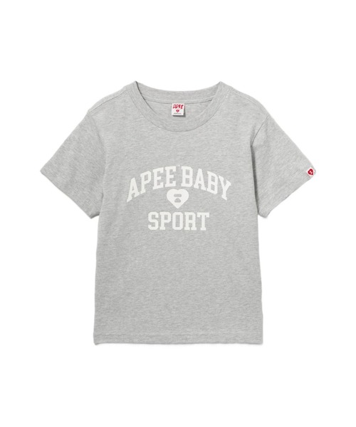 APEE BY A BATHING APE(エイピーバイアベイシングエイプ)の「APEE BABY PRINT TEE(Tシャツ/カットソー・レディース・グレー/ブラック/ホワイト・SMALL/X-SMALL)」の3枚目の写真
