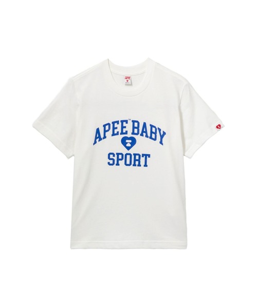 APEE BY A BATHING APE(エイピーバイアベイシングエイプ)の「APEE BABY PRINT TEE(Tシャツ/カットソー・レディース・グレー/ブラック/ホワイト・SMALL/X-SMALL)」の1枚目の写真