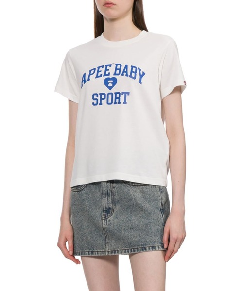APEE BY A BATHING APE(エイピーバイアベイシングエイプ)の「APEE BABY PRINT TEE(Tシャツ/カットソー・レディース・グレー/ブラック/ホワイト・SMALL/X-SMALL)」の7枚目の写真