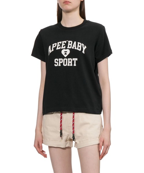 APEE BY A BATHING APE(エイピーバイアベイシングエイプ)の「APEE BABY PRINT TEE(Tシャツ/カットソー・レディース・グレー/ブラック/ホワイト・SMALL/X-SMALL)」の8枚目の写真