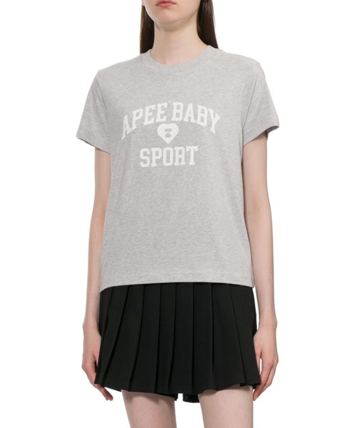 APEE BY A BATHING APE(エイピーバイアベイシングエイプ)の「APEE BABY PRINT TEE(Tシャツ/カットソー・レディース・グレー/ブラック/ホワイト・SMALL/X-SMALL)」の9枚目の写真